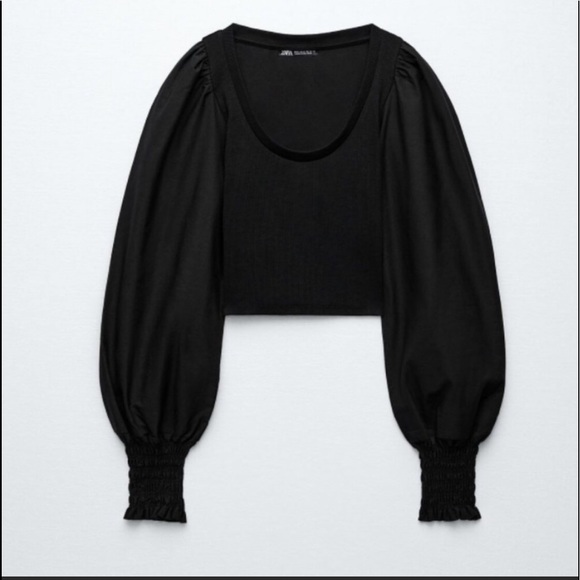 Zara puff sleeves top - Picture 3 of 4